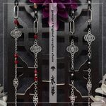 ✥チャイナメガネチェーン✥眼鏡チェーン/グラスコード/チャイナアクセサリー｜中華×和風×モード系×大正浪漫×サブカル×ロック｜シルバー×黒×ブラック×赤×レッド｜genoge -ゲノゲ-｜氷華