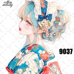 original sticker « no.9037 »     //     人物ステッカー オリジナルステッカー オリジナル人物ステッカー ステッカー cotton melody