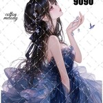 original sticker « no.9090 »     //     人物ステッカー オリジナルステッカー オリジナル人物ステッカー ステッカー cotton melody