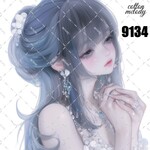 original sticker « no.9134 »     //     人物ステッカー オリジナルステッカー オリジナル人物ステッカー ステッカー cotton melody