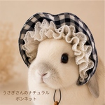 うさぎさんのナチュラルボンネット