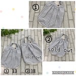 夏物SALE！完成品☆コットンリネンギンガムのふんわりキャミ☆水色