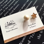 ピアスorノンホールピアス "Barn star" (受注製作)
