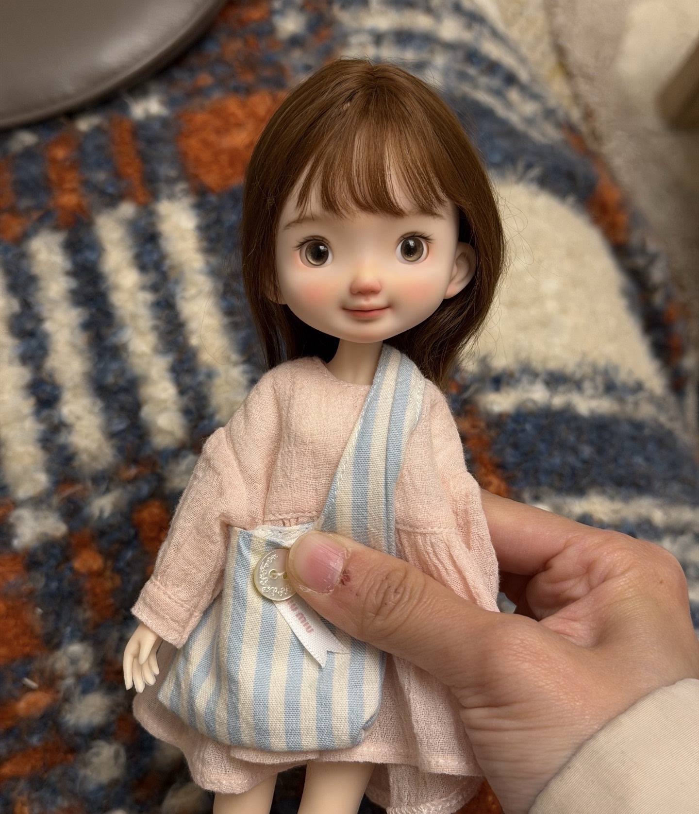 カスタムドールウィッグ landoudou ドール ウィッグ モヘアウィッグ