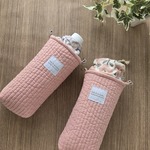 《 ひんやり 》 保冷ペットボトルカバー　ヌビコーラルピンク / ペットボトルケース  / 保冷 / ペットボトルカバー / 水筒カバー