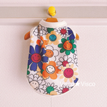犬服　スマイルフラワー🌼メッシュタンク サイズもたくさんあります！お揃いにもオススメ★【送料無料】