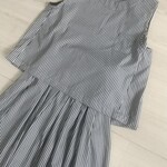 ☆彡細見えモノトーンベスト&タックスカートB★