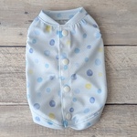接触冷感ひんやり犬服 水玉バックオープンベスト 背中開き 夏服 クール メッシュ [S/M/L] ドッグウェア
