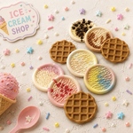  アイスクリームのシーリングスタンプ🍦 9枚セット │ ギフト ラッピング コラージュ等