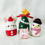 羊毛フェルト☆クリスマス☆うさぎさんサンタセット