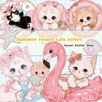 【コンプリートセット】 Summer resort cats series