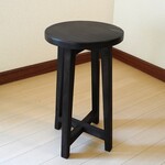 丸スツール／ダークブラウン 受注製作 オーダー可 