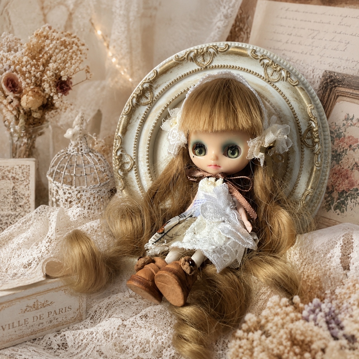 セリアドール（mini）カスタム ボディ.ウィッグ付きプチブライスサイズ セリアドール カスタム*3 ドル活 - Rosecats☆Blythe | minne byGMO
