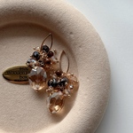 2pcs)3865)ビーズタッセル)tiger eye#5q