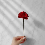 【革のカーネーション】　母の日のプレゼントにも🌹