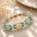 turquoise series ビーズのブレスレット