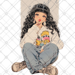 no.  636オリジナル人物ステッカー
