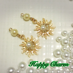 太陽のパールピアス/イヤリング