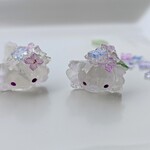 【紫陽花】ムーンストーン入りウーパールーパー