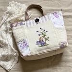 花の妖精*忘れな草*flowerfairys*イギリス*ヴィンテージ*やさしい*刺繍*パープル*C＆S*LINNET