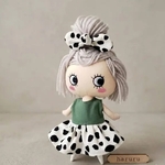 イルメールの服　ハッピードール服　イーマリーちゃんの服　ダルメシアン柄　ssサイズ