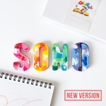 new ver. 4文字 【colorful おなまえ クレヨン】 出産祝い　プレゼント　誕生日　ベビー　0歳　1歳　2歳　バースデーフォト　名入れ　カスタムクレヨン　お絵描き