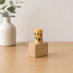 無垢のシンプル印鑑スタンド【オーク】シャチハタ キャップレス9対応 スティックノリ 印鑑立て シャチハタ