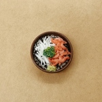 ミニチュアフード「釜あげしらす・釜あげ桜えび丼」