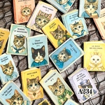 【A234コラージュ素材】Glee紙モノ/シール ジャンクジャーナル　猫　本　デザインペーパー　ヴィンテージ  レトロ　