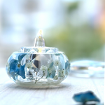 【数量限定】紫陽花キャンドルホルダー　LEDライト付き　ドライフラワー　紫陽花　小物入れ　癒し　インテリア　贈り物　プレゼント　ギフト　上品　爽やか 涼しげ