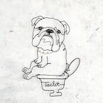おトイレしているブルドッグのワイヤーアート◎愛犬を癒しのインテリア空間に