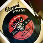音楽好きに送る命名ポスター レコード
