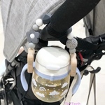 くまリングのマグマグホルダー　ストローマグストラップ　（お花）
