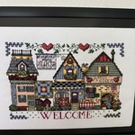 welcome🏠クロスステッチ刺繍額