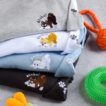 遊ぼ！柴犬ワンポイント刺繍Tシャツ【選べる４色】うちの子 メンズ レディースキッズ 半袖 コットン 誕生日 名入れ 夏