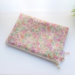 LIBERTY　Emily　エミリー　19PX　ビニコの中布・仕切りポケット・カードポケット付きポーチ　Ａ5サイズ　◆お薬手帳ケース・母子手帳ポーチにも♪