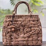 桜皮、山葡萄　手作り　かごバッグ