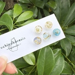きまぐれ花粒 5粒セット 【ピアス】🩵