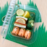 レモンカツサンド弁当のキーホルダー ミニチュア