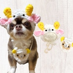 犬用＆猫用 羊帽子🐑干支帽子 正月 