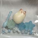 もちにゃのキャンディバッグ　キーホルダー　青色