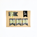 ▼▽▼SIMPLE!COOL!BLACK!FLAG!　日付シール*11月▼▽▼