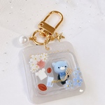 【ミニチュアブリスターパッケージ×ねこちゃん】レジン　キーホルダー　
