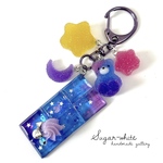 sugar candy bear  《 宇宙のチョコレート 》  ✵ シュガーキャンディベア  キーホルダー / バッグチャーム  🌟蓄光キャンディチャーム