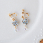 【耳飾り】虹のお守り＊Blue ピアス/イヤリング
