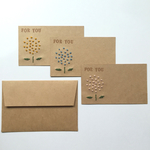 【FOR YOU】紙刺繍のミニメッセージカード
