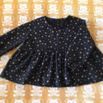 [おとなふく]親子でおそろい！星柄チュニックブラウス