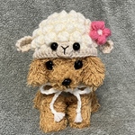 2027年未年🐏ひつじの帽子🐏小型犬用帽子・猫用帽子🐏干支帽子
