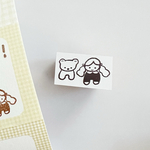 【1.2×2cm】くまと女の子