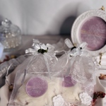 雪解けのミルクローズ -Snowmelt Milk Rose- 香る塩ポプリ（観賞用雑貨） ミニ薔薇アロマストーンおまけ付き(匿名発送)